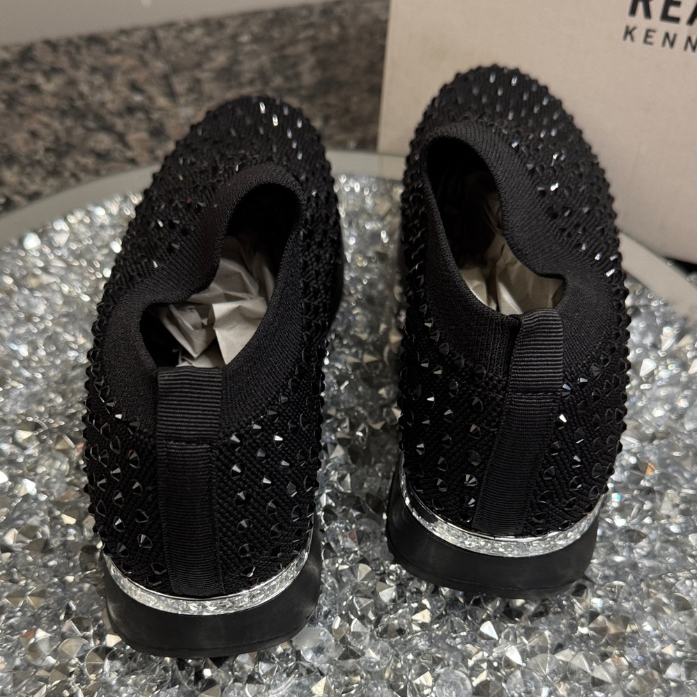 Kenneth Cole Reaction Cameron Jewel Black Slip-On jogger sneakers NEW 7.5 - Picture 13 of 15
